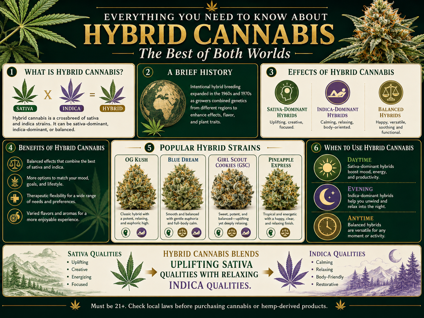 Hybrid THCa Strains: The Ultimate Guide to The Best of Both Worlds