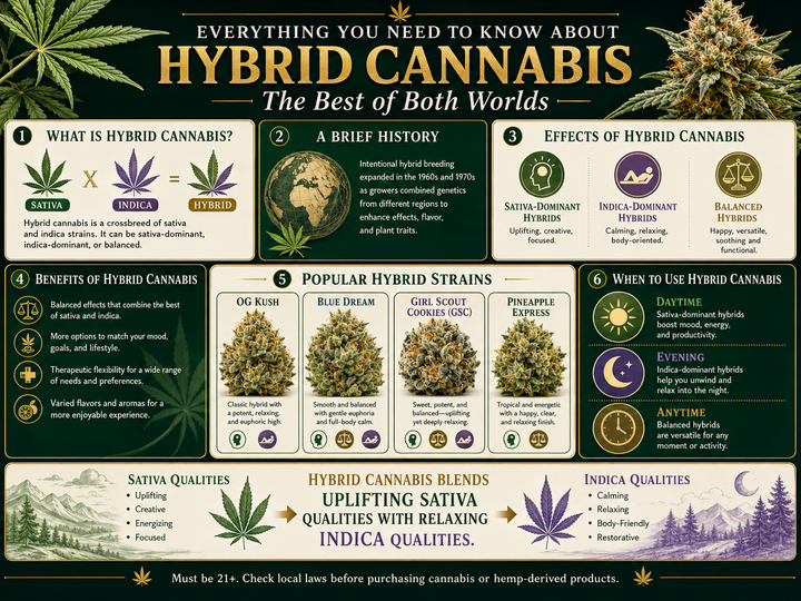 Hybrid THCa Strains: The Ultimate Guide to The Best of Both Worlds