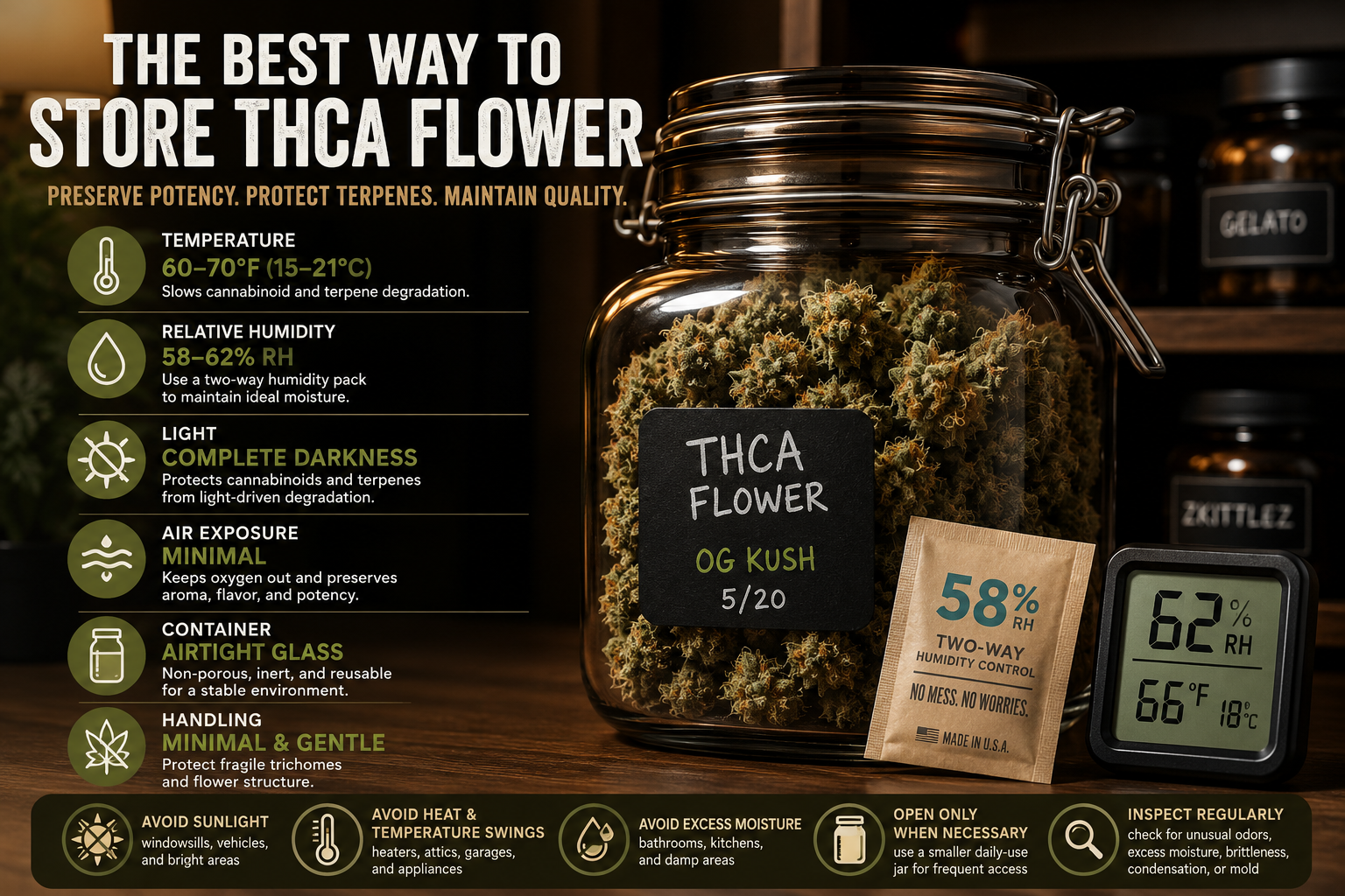 How to Store THCa Flower: Fresh and Potent