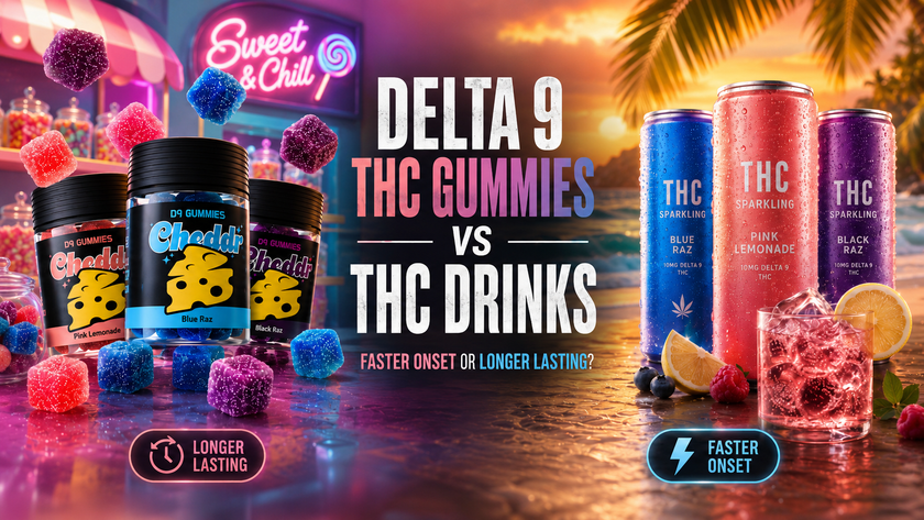 Delta 9 THC Gummies vs THC Drinks