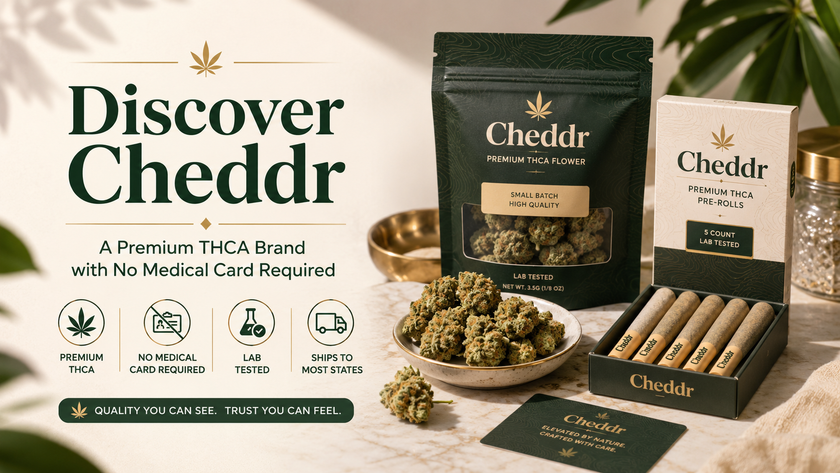 Discover Cheddr: A Premium THCA Brand with No Medical Card Required