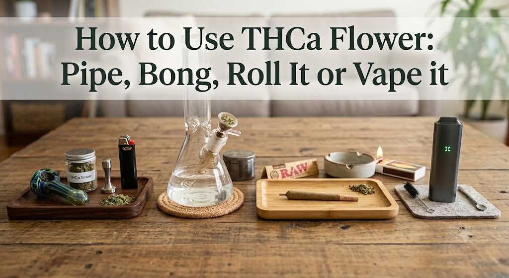 How to Use THCa Flower: Pipe, Bong, Roll It or Vape it