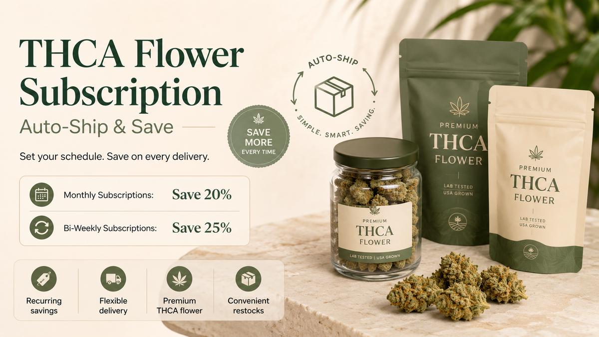 THCA Flower Subscription: Auto-Ship & Save on Every Delivery