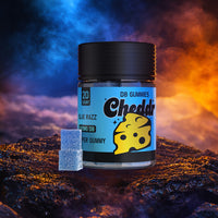 Cheddr D8 THC Gummies Blue Razz - 20ct 25mg