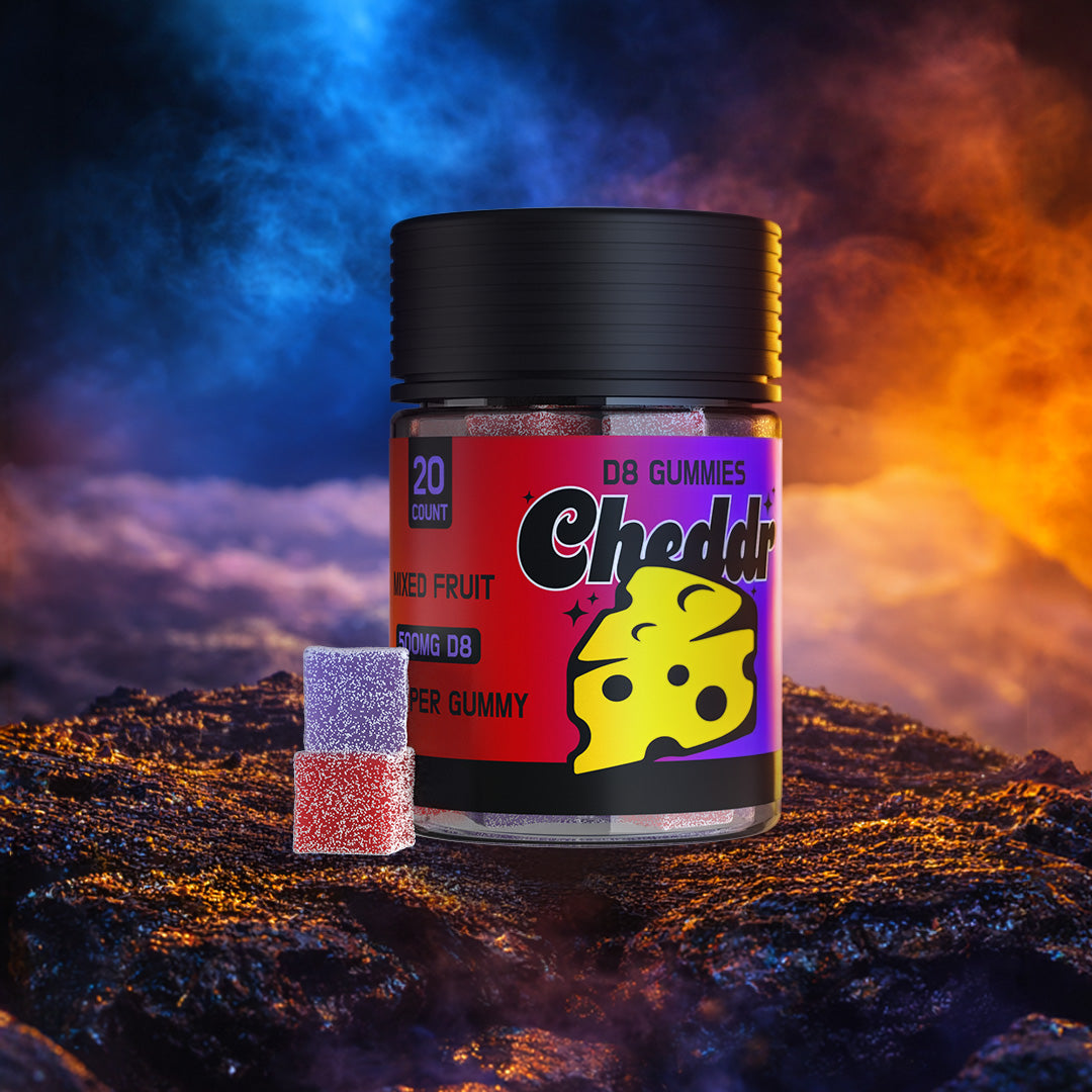 Cheddr D8 THC Gummies Mixed Fruit - 20ct 25mg