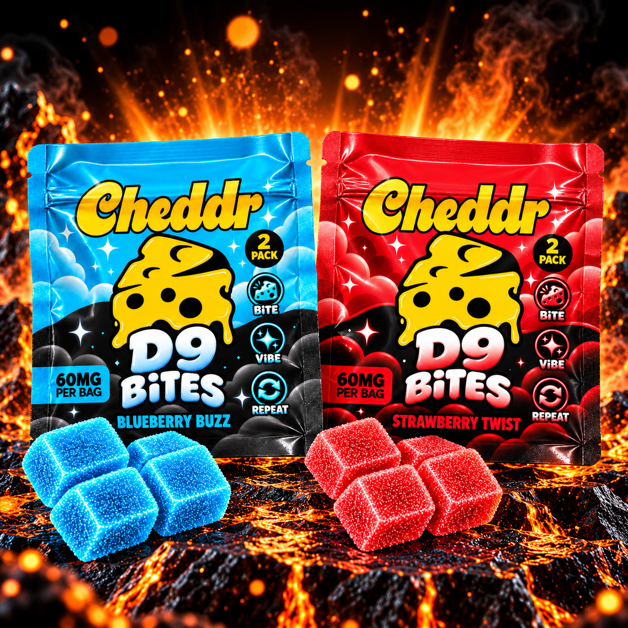 Cheddr D9 Bites - 2ct