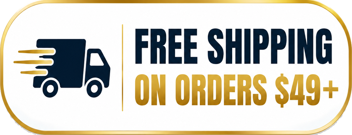 Free shipping on orders $49 plus